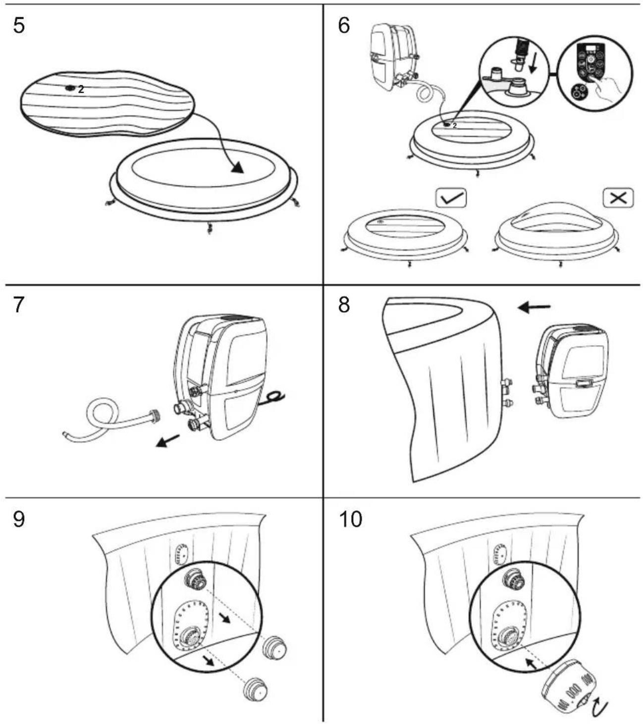 BESTWAY SaluSpa 60064 - INSTALLATION - 8