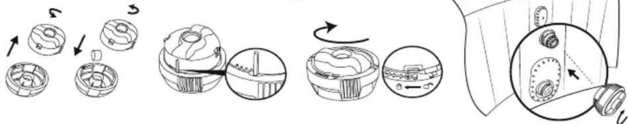 BESTWAY SaluSpa 60064 - Utilisation de comprimés chimiques (non inclus) : - 1