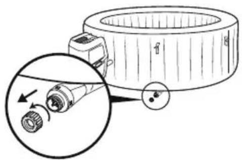 BESTWAY SaluSpa 60064 - DRAINING THE SPA - 1