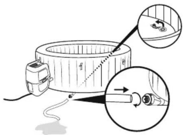 BESTWAY SaluSpa 60064 - DRAINING THE SPA - 2