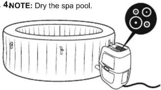 BESTWAY SaluSpa 60064 - DRAINING THE SPA - 3
