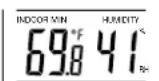 LA CROSSE TECHNOLOGY WS7215U - AFFICHAGE DES RELEVÉS DE TEMPERATURE INTÉRIÉURE - 1