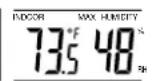 LA CROSSE TECHNOLOGY WS7215U - AFFICHAGE DES RELEVÉS DE TEMPERATURE INTÉRIÉURE - 2