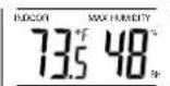 LA CROSSE TECHNOLOGY WS7215U - MINIMUM AND MAXIMUM TEMPERATURE RECORDS - 2