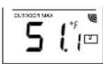 LA CROSSE TECHNOLOGY WS7215U - AFFICHAGE DES RELEVES DE TEMPERATURE EXTERIEUR - 2