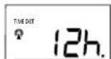 LA CROSSE TECHNOLOGY WS7215U - VII.AJUSTE DEL FORMATO DE LA HORA EN 12 O 24 HORAS - 1
