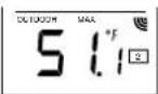 LA CROSSE TECHNOLOGY WS7215U - OUTDOOR TEMPERATURE - 2