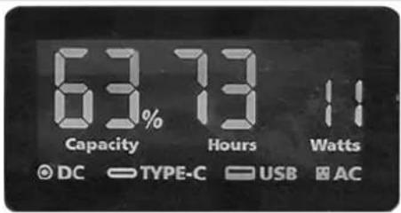 GYS Power Pack 1300 - DISPLAY LUMINOSO LCD (FIG.1) - 1