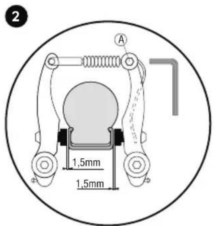 Puky Joker - CONTROLLO DELL'IMPOSTAZIONE E REGOLAZIONE ACCURATA DEL V-BRAKE (SOLO PER IL MODELLO R 07 L E JOKER) - 3