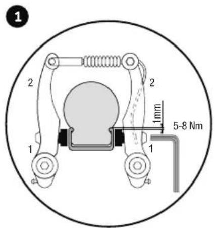 Puky Joker - SETTINGS CONTROL AND FINE ADJUSTMENT OF THE V-BRAKE (ONLY FOR MODEL R 07 L UND JOKER) - 2