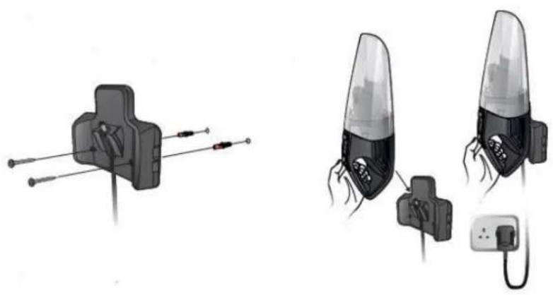 Sauber V90 - Fixa on of the wall-mounted bracket - 1