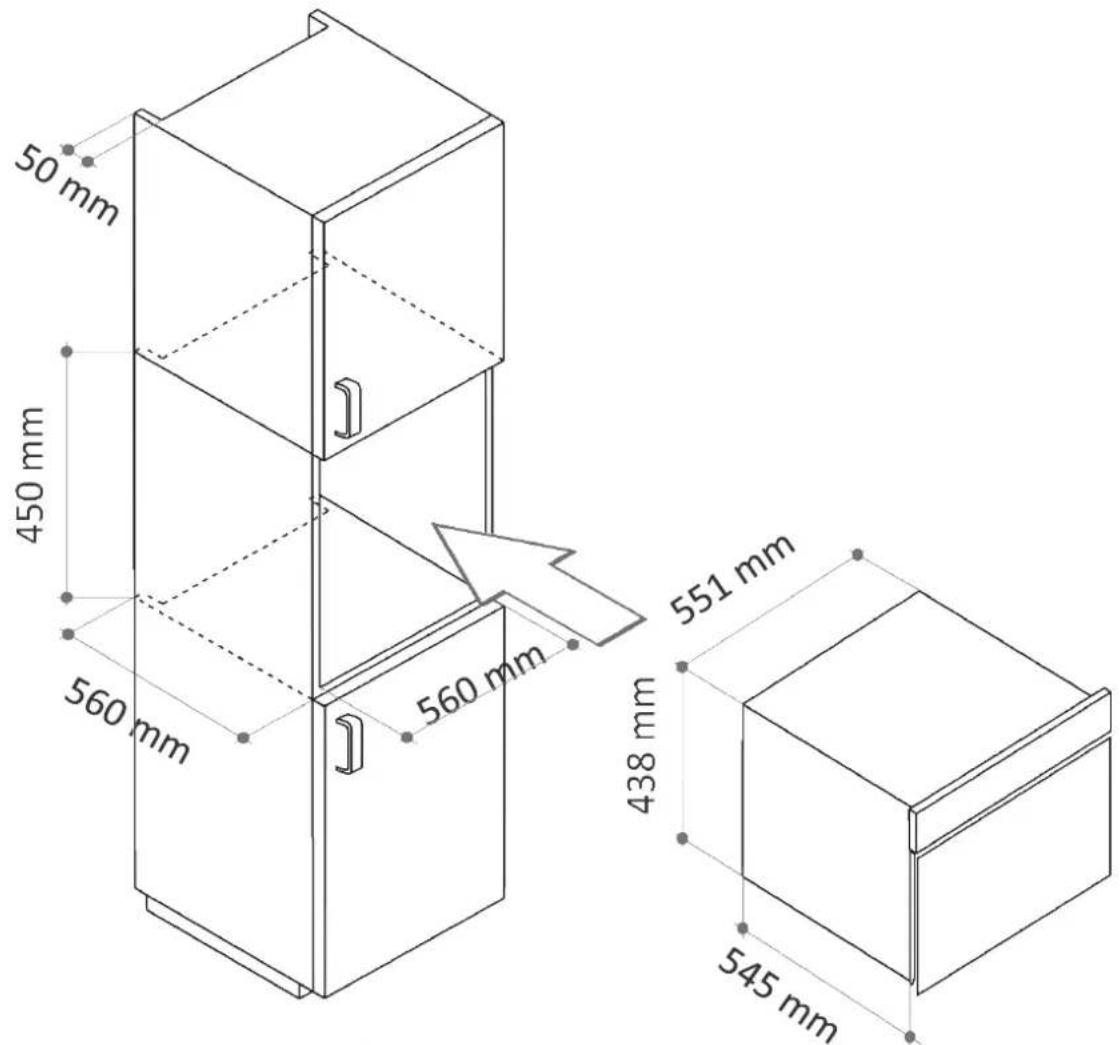 Fulgor Milano FCLBC 4500 TF - Positionierung - 1