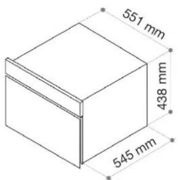 Fulgor Milano FCLBC 4500 TF - DIMENSIONI - 1