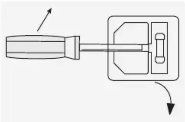 VOLTCRAFT DPPS3215 - a) Remplacement du fusible de secteur - 1