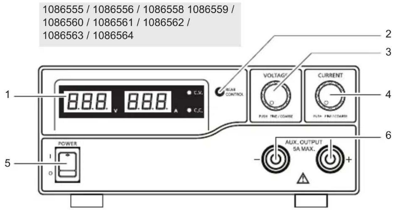 VOLTCRAFT DPPS3215 - BEDIENELEMENTE - 1