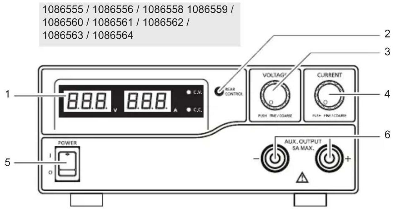 VOLTCRAFT DPPS3215 - OPERATING ELEMENTS - 1
