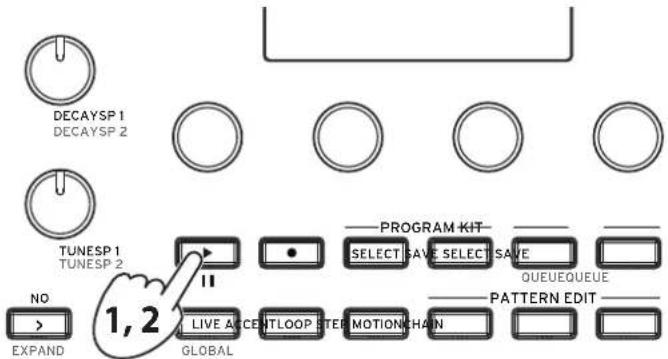 KORG Drumlogue - Jeu d'un motif rythmique - 1