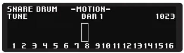 KORG Drumlogue - Bouton MOTION (réglage de la manipulation pour chaque pas) - 1