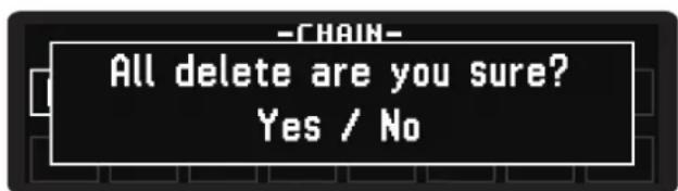 KORG Drumlogue - Supprimer tous les programmes de CHAIN - 1