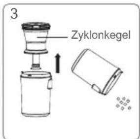 JIMMY Pro Antimite UV BX7 - Reinigung von MIF-Filterwatte und Zyklonkegel - 3