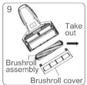 JIMMY Pro Antimite UV BX7 - Brushroll Cleaning and Installation - 8