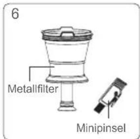 JIMMY Pro Antimite UV BX7 - Reinigung von MIF-Filterwatte und Zyklonkegel - 6