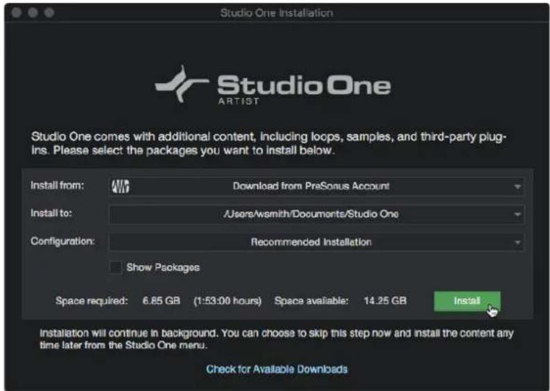 PRESONUS AudioBox GO - Installation du contenu fourni avec Studio One Prime - 1