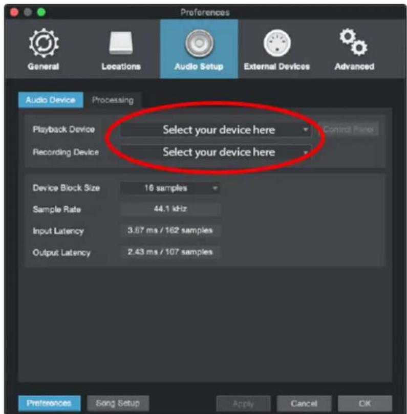 PRESONUS AudioBox GO - Configuration des interfaces audio - 2