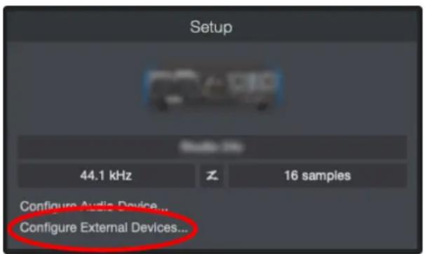 PRESONUS AudioBox GO - Configuration d'un clavier de commande MIDI externe depuis la page d'accueil - 1