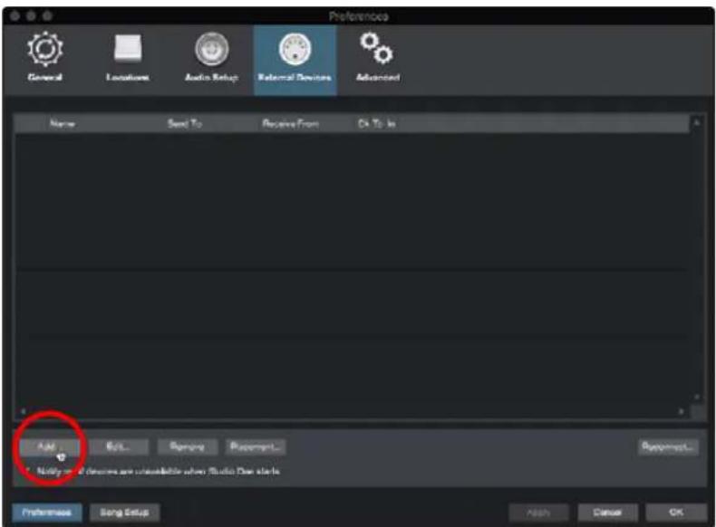 PRESONUS AudioBox GO - Configuration d'un clavier de commande MIDI externe depuis la page d'accueil - 2