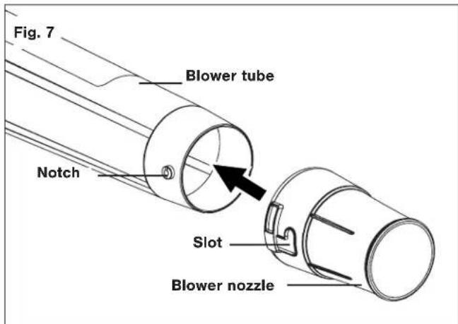 Sun Joe 24VX2JB500 - Attaching the Jet Blower Tube - 3