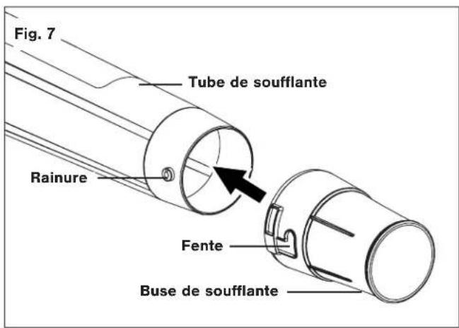 Sun Joe 24VX2JB500 - Fixation du tube de soufflante à jet - 4