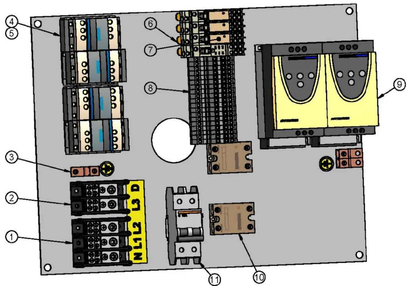 Doyon JAOP12SL - PAN.CONT.SIMPLE120/208-240V1&3PH SANS ZELIO (JA6SL) - 4