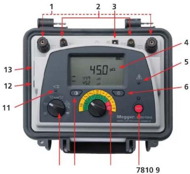Megger DLRO10HD - Description générale - 1