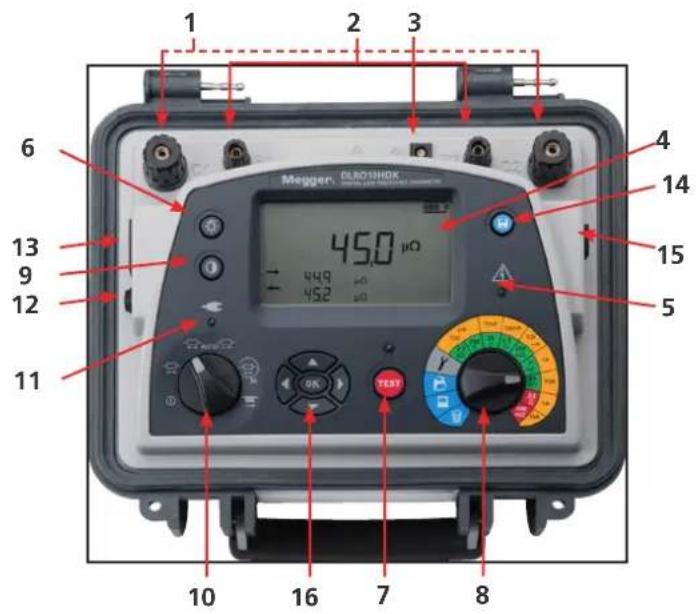 Megger DLRO10HD - Description générale - 3