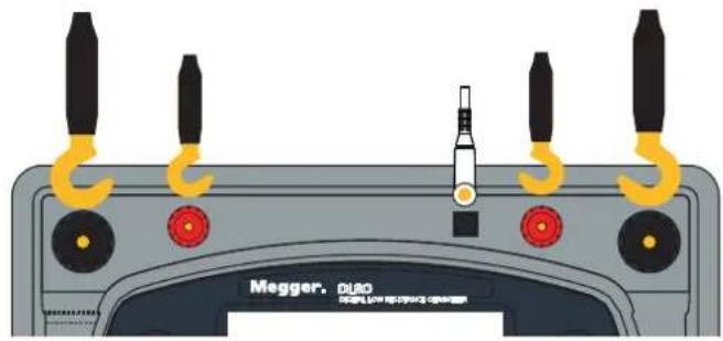 Megger DLRO10HD - Connexion à l'instrument - 1