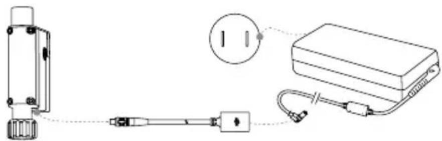 DJI DRTK 2 - 使用電源轉接器轉接線 - 1