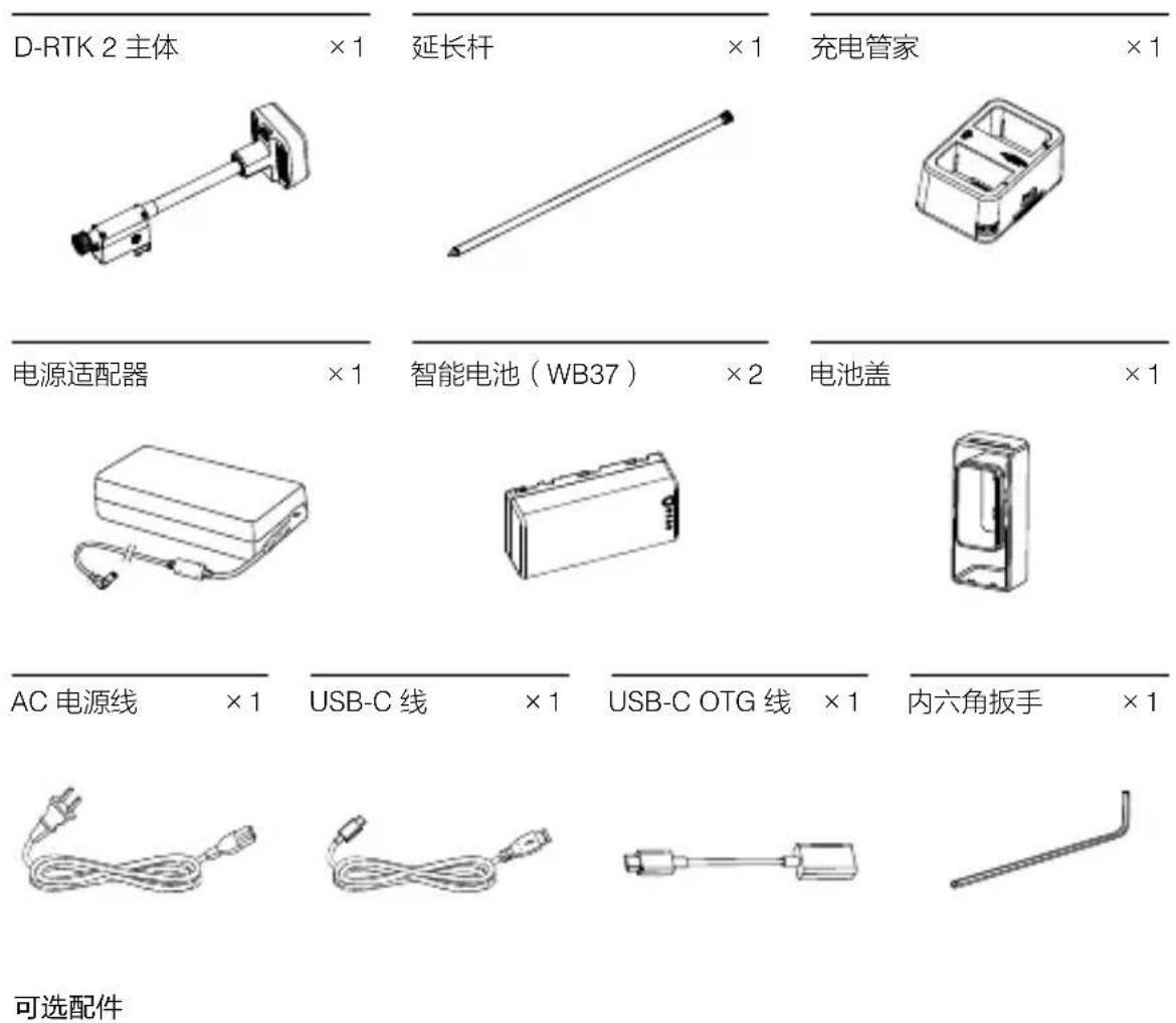 DJI DRTK 2 - 物品清单 - 1