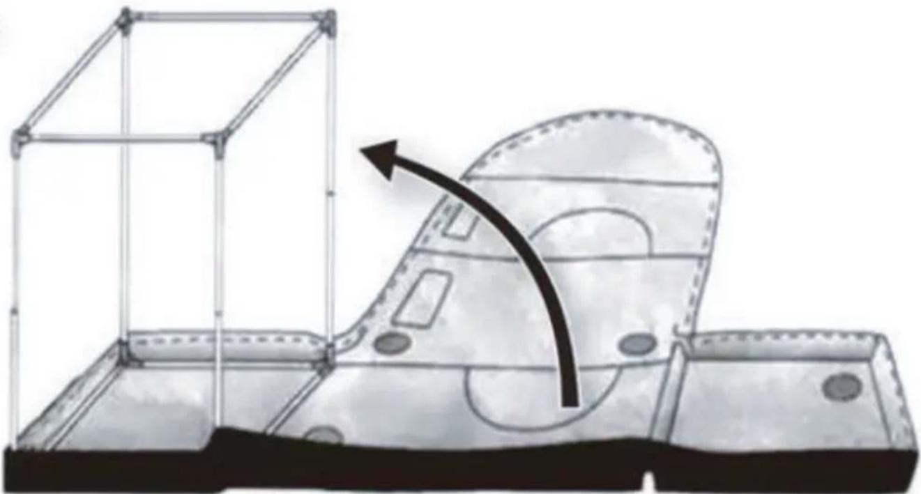 SereneLife SLISAU40BK - INSTRUCCIONES DE ENSAMBLE DE LA TIENDA DEL SAUNA - 3