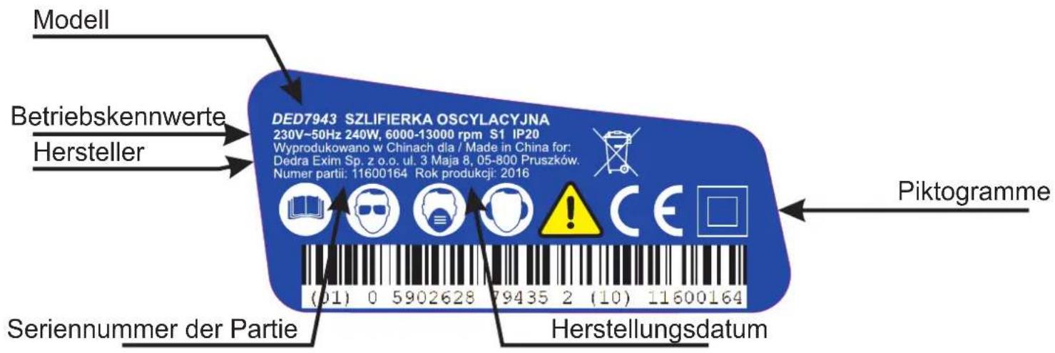 DEDRA DED7943 - VERWENDETE PIKTOGRAMME - 8