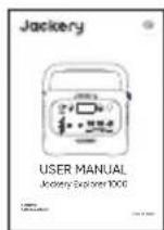 Jackery Explorer 1000 - PACKAGE LIST - 3