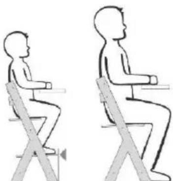 Kindercraft ENOCK - Keuze van de stand van het hoge kinderstoeltje en stoeltje vooroudere kinderen: - 4