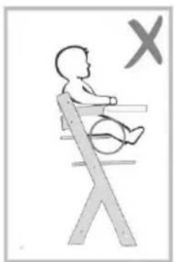 Kindercraft ENOCK - Choix de la position de la chaise haute pour les bébés et de la chaise pour les enfants plus âgés : - 2