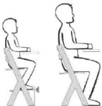 Kindercraft ENOCK - Scelta della posizione del seggiolone alto per bambini e del seggiolone per bambini più grandi: - 2