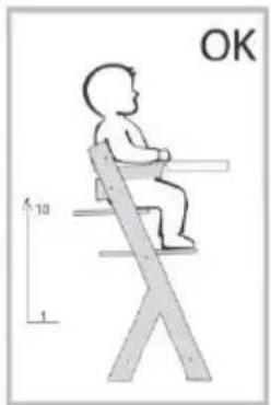 Kindercraft ENOCK - Choix de la position de la chaise haute pour les bébés et de la chaise pour les enfants plus âgés : - 3