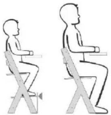 Kindercraft ENOCK - Choix de la position de la chaise haute pour les bébés et de la chaise pour les enfants plus âgés : - 4