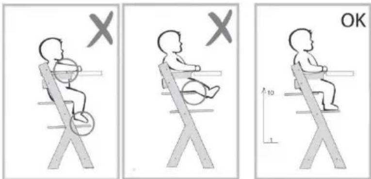 Kindercraft ENOCK - Wybór pozycji wysokiego krzesěfka dla daneci i krzesěfka dla starszych daneci: - 1