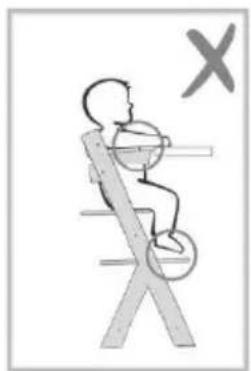 Kindercraft ENOCK - Choix de la position de la chaise haute pour les bébés et de la chaise pour les enfants plus âgés : - 1