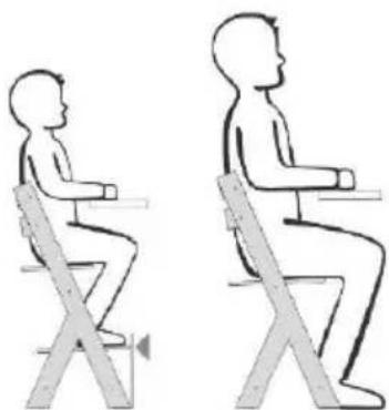 Kindercraft ENOCK - Alegerea poziţiei scaunului inalt pentru copii și a scaunului inalt pentru copii mai mari: - 2