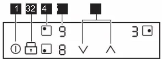 ELECTROLUX CIB60320CK - Distribución del pane l de control - 1
